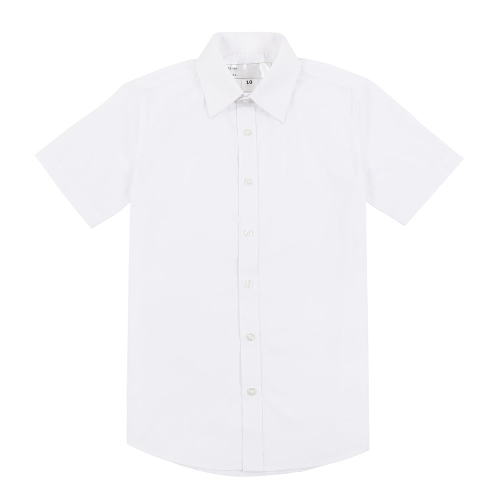 HKUGAC Boys Short-Sleeve Shirt - White