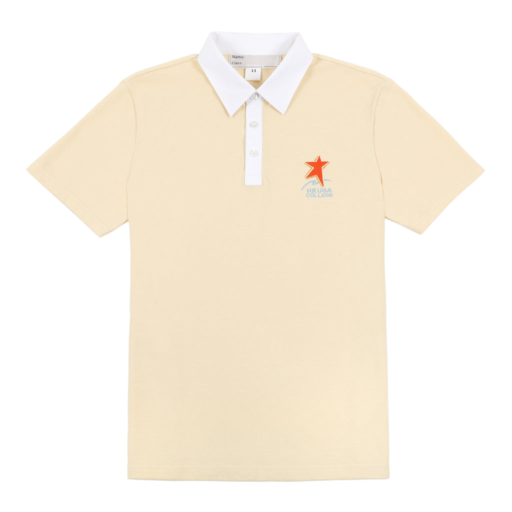 HKUGAC Boys Short-Sleeve Polo Shirt - Light Yellow