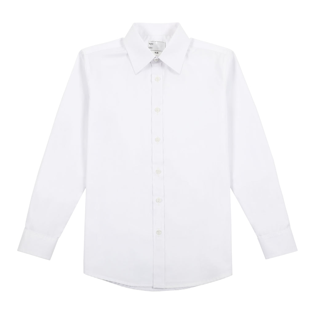 HKUGAC Boys Long-Sleeve Shirt - White