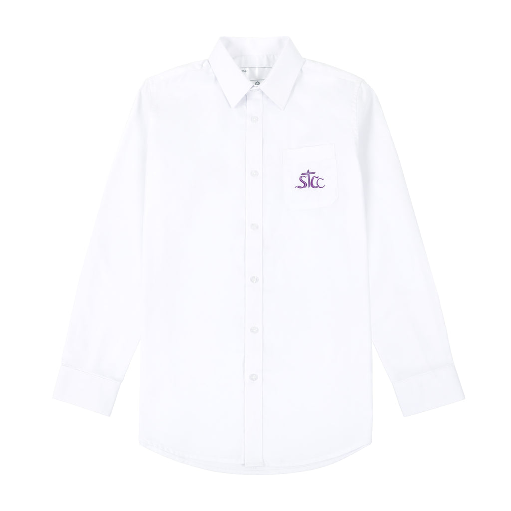 STCC Boys Junior Long Sleeve Shirt - White