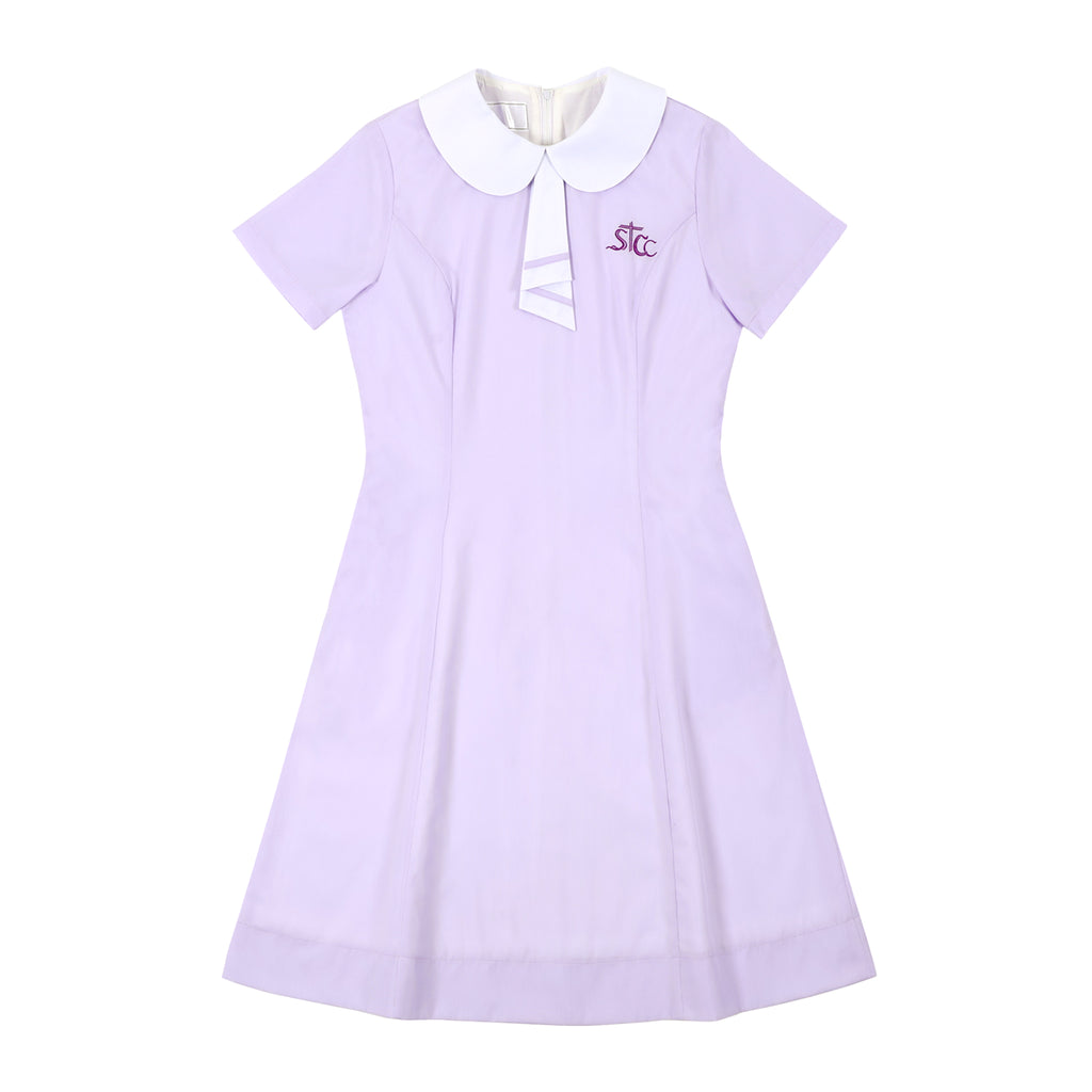 purple uniform dress Purple Staff Nurse Dress with trims