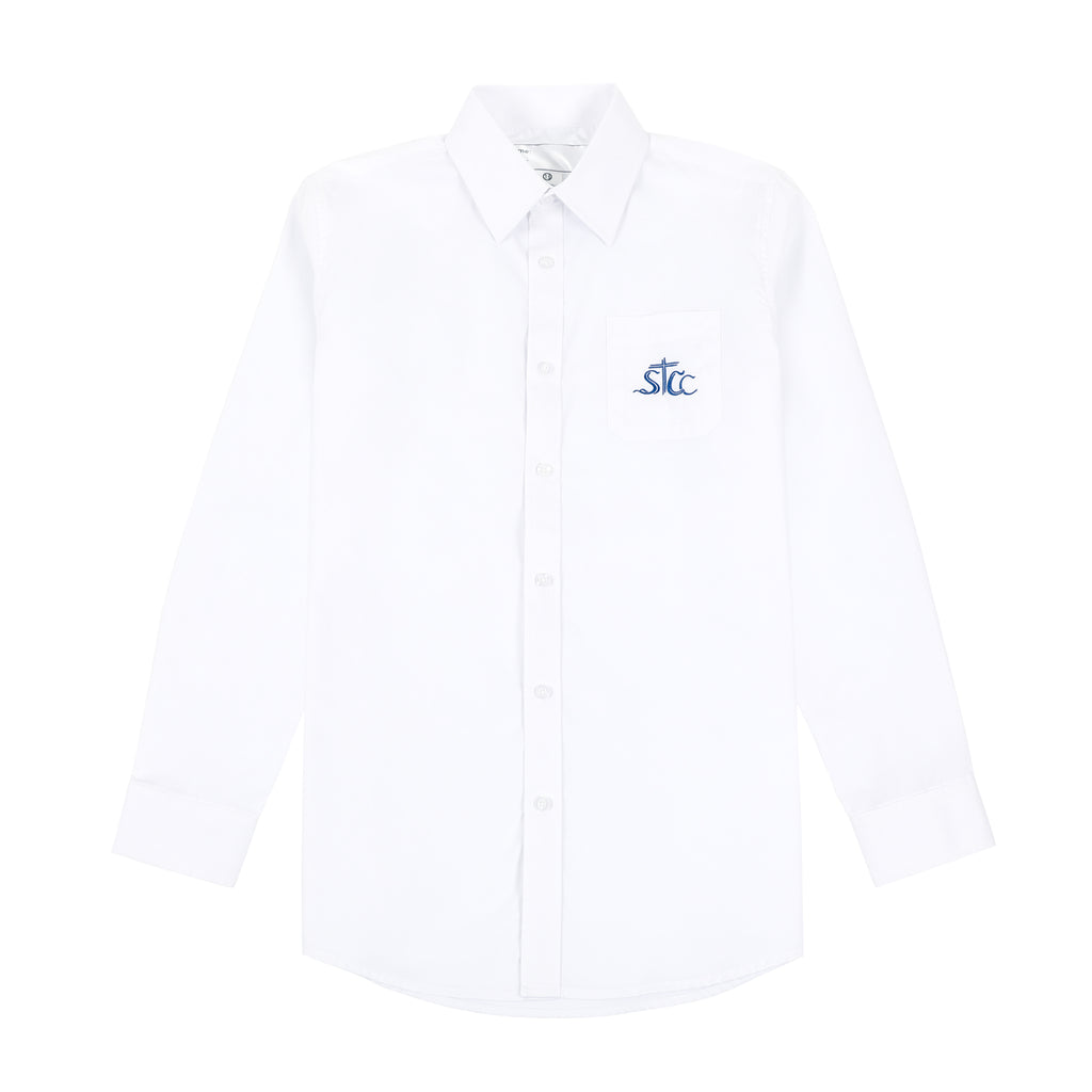 STCC Boys Senior Long Sleeve Shirt - White