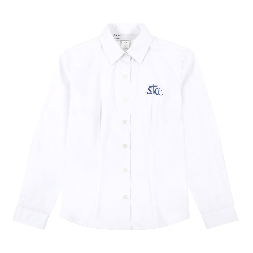 STCC Girls Senior Long Sleeve Shirt - White