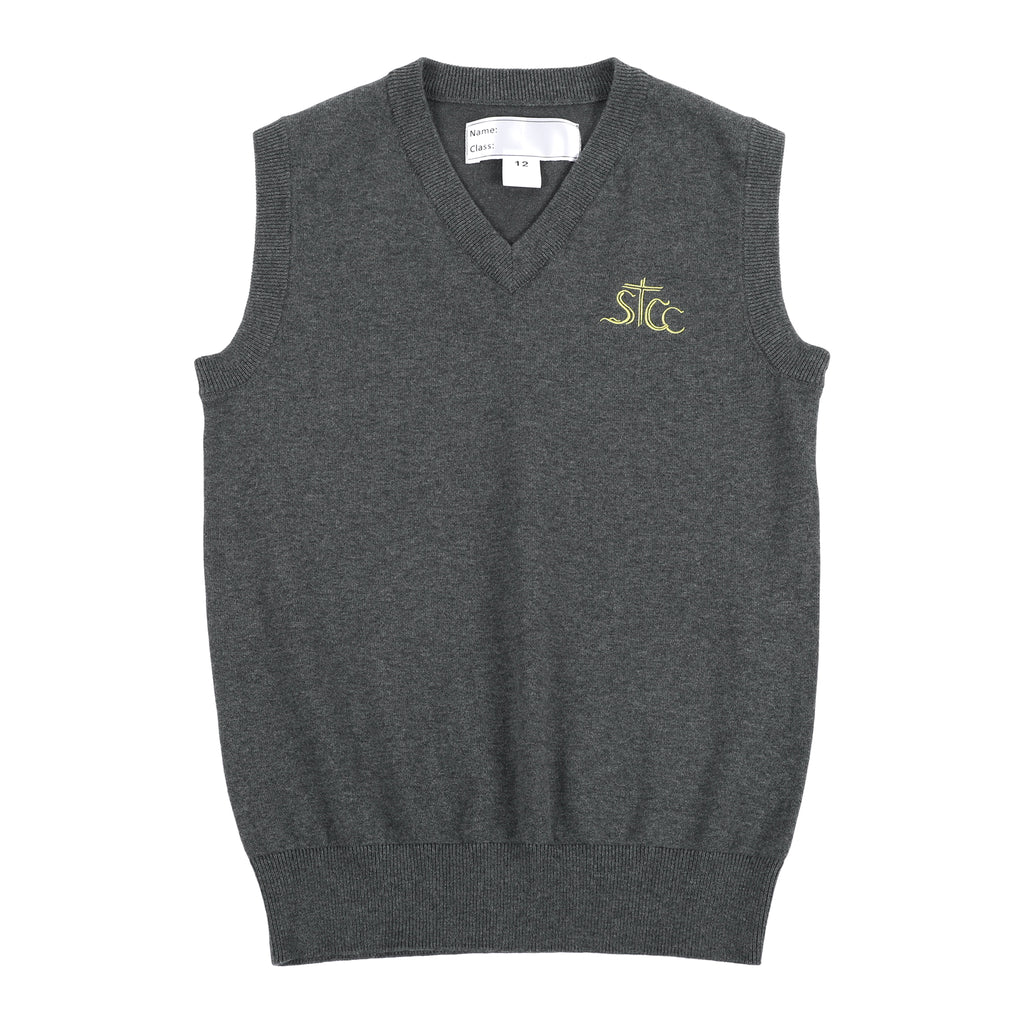 STCC Unisex Knitted Vest - Grey